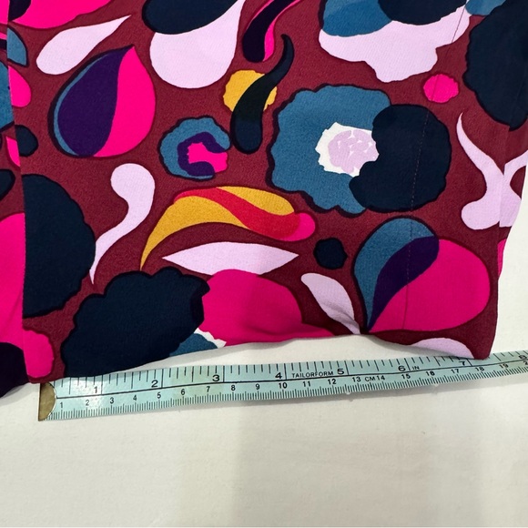 Marimekko Boho Pink Blue Floral Bold Patterned Blouse Top Plus Size 2XL - Picture 6 of 11